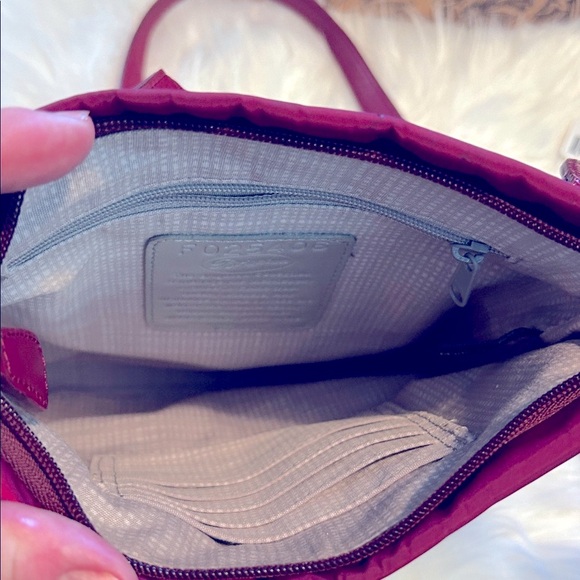 NWT&B Brighton Burgundy Crossbody Bag with Heart Charm - Picture 9 of 9